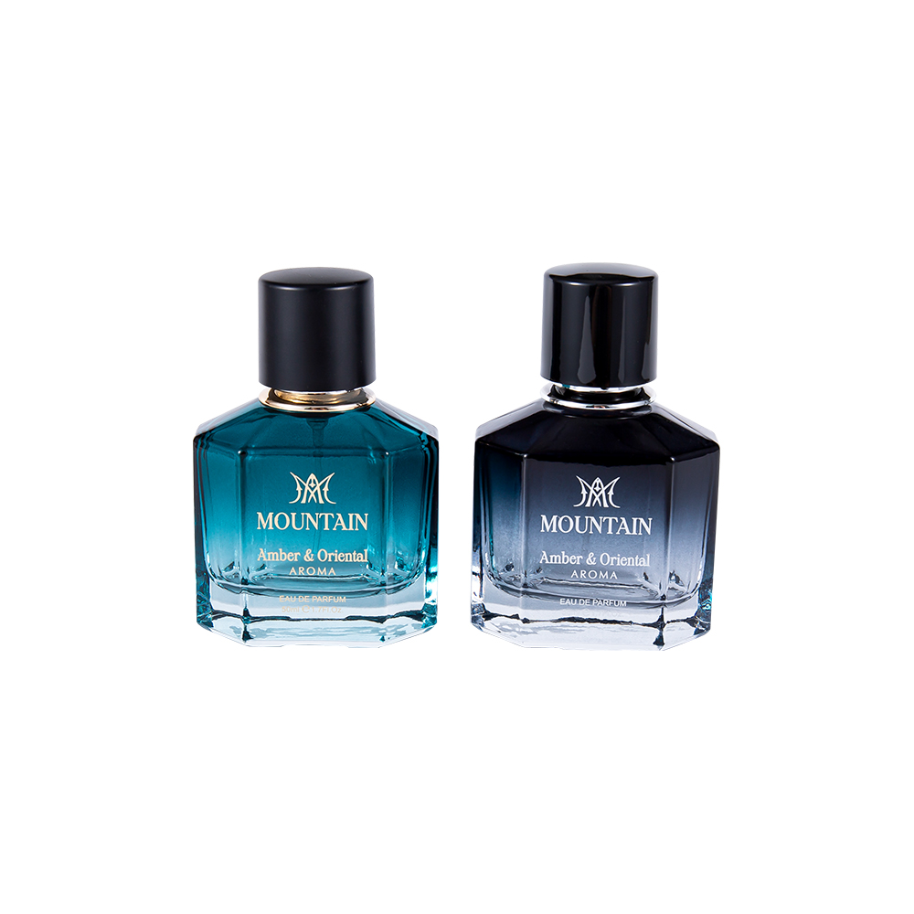 GC4030-WJ2099 50 ml glazen parfumfles met coating afdrukken en warmdruktape PP Abs UV-parfumdop