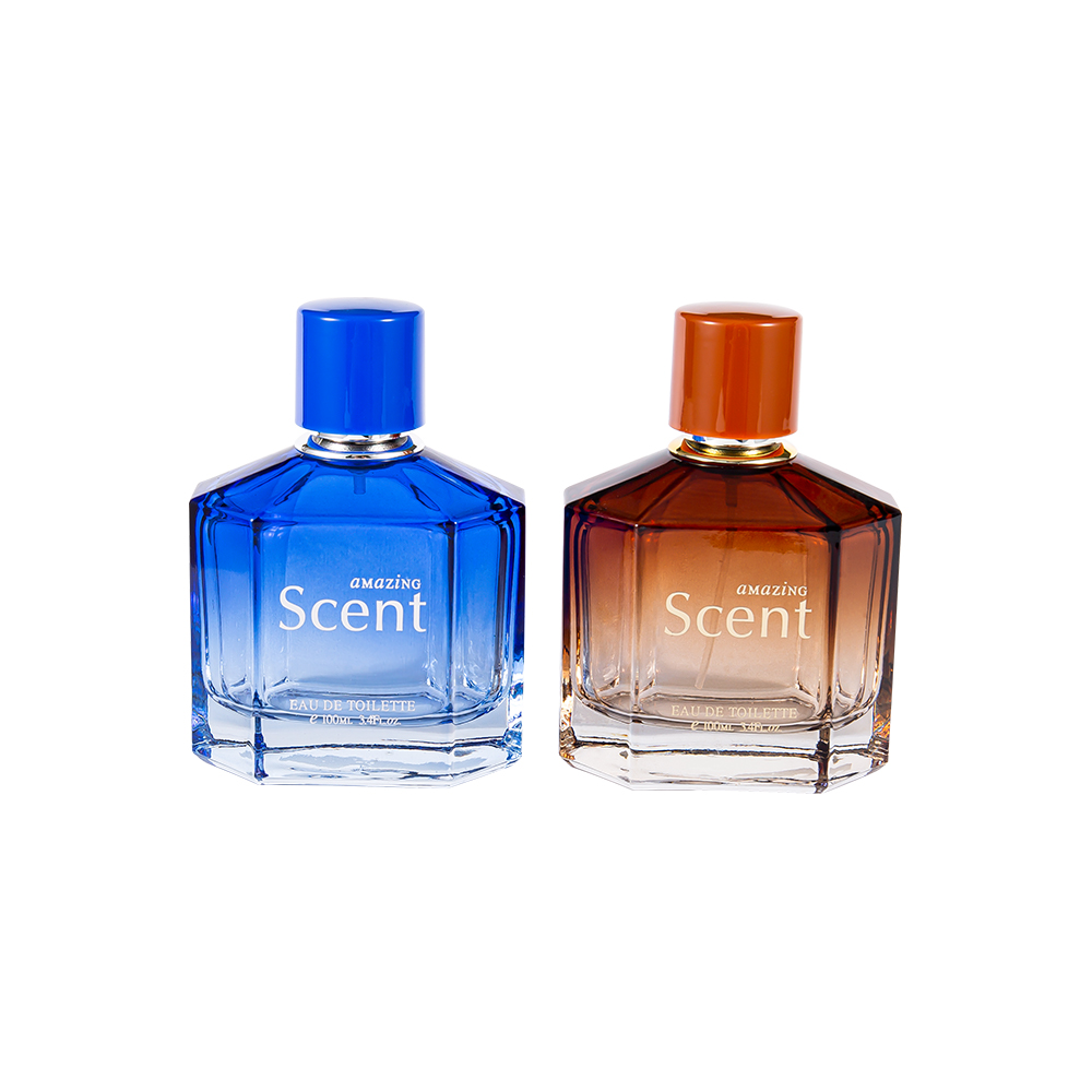 KY1104-WJ2099 100ML glazen parfumfles decoratief met aangepaste vorm parfumdop 0.12CC