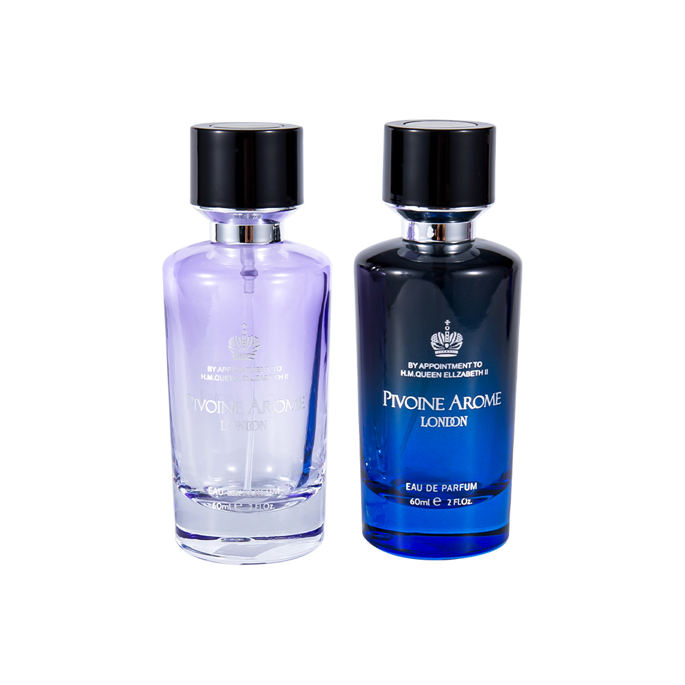 KY1597-WJ2390 60ML hoogwaardige glazen parfumflesjesset met ABS en PP parfumdop