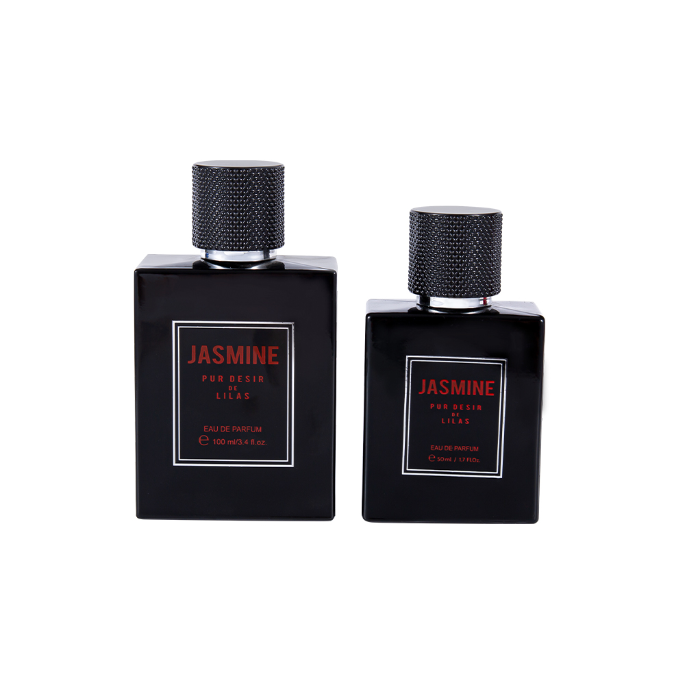 KY59-WJ2358 50ML gladde glazen parfumflesjesset met gevlekte parfumdop